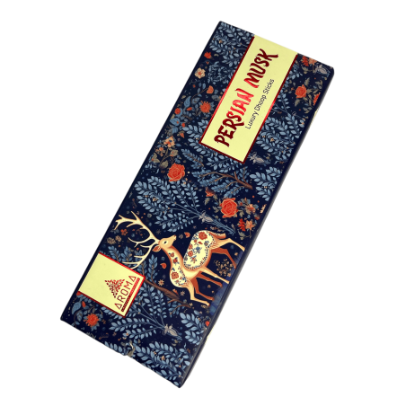 Encens Dhoop Musc Persan AROMA Parfums Musc Persan Bâtonnets de Luxe Dhoop - Encens Tibétain 15 barres en boîte cadeau