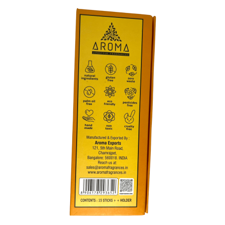 Dhoop Rökelse OUD AROMA Dofter Kambodja Oud Lyxiga Dhoop Sticks - Tibetansk Rökelse 15 pinnar i presentförpackning