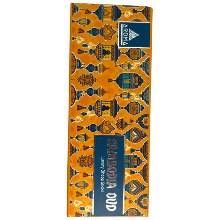 Weihrauch Dhoop OUD AROMA Düfte Kambodscha Oud Luxus Dhoop Sticks - Tibetische Räucherstäbchen 15 Riegel in Geschenkbox