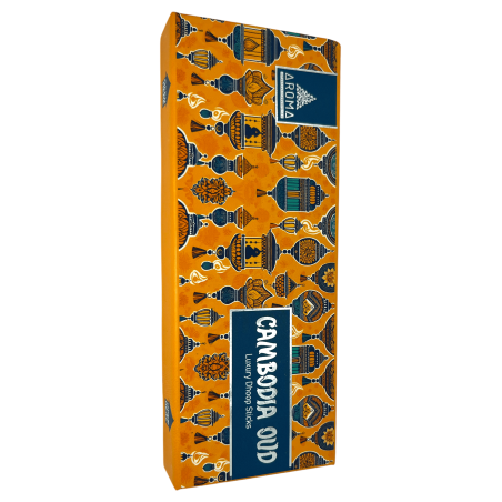 Weihrauch Dhoop OUD AROMA Düfte Kambodscha Oud Luxus Dhoop Sticks - Tibetische Räucherstäbchen 15 Riegel in Geschenkbox