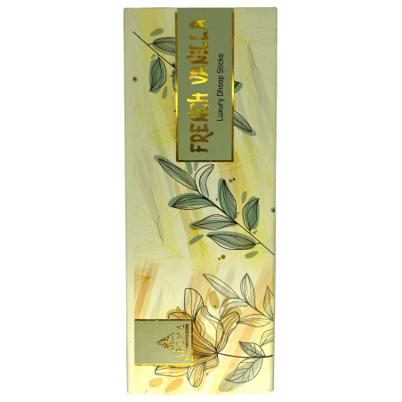 Dhoop Vanille Räucherstäbchen AROMA Düfte Französische Vanille Luxus Dhoop Sticks - Tibetische Räucherstäbchen 15 Riegel in Gesc