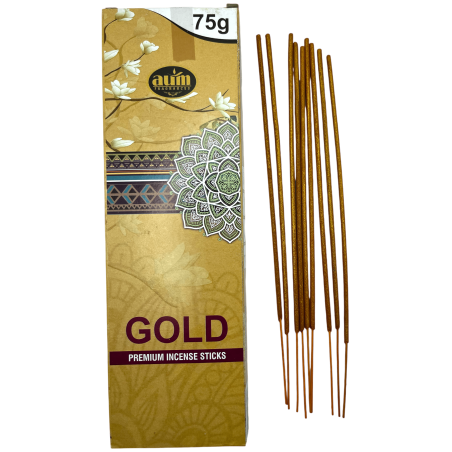 香料 金 AUM の芳香の金の報酬の香の棒 75gr.