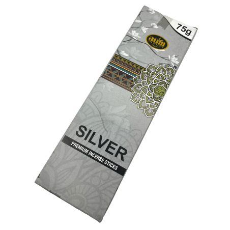 Incienso Premium Plata AUM Fragrances SILVER Premium Incense Sticks 75gr.