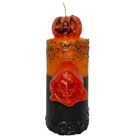 Velón Especial Halloween Espanta Espíritus HOSTENATUA - Incluye Oración