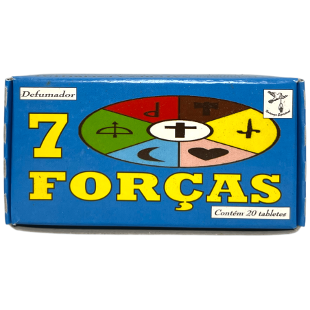 Defumador Espiritual 7 Forces Natura Espiritual - Fet al Brasil - 20 tauletes - Neteja, Purificació, Descàrrega Espais