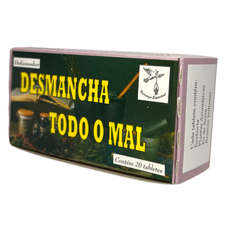Spiritual Defumator entfernt alles Böse oder spirituelle Natur – hergestellt in Brasilien – 20 Tabletten – gegen alle Arten von