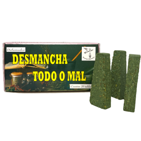 Defumador Espiritual Remove Todo ou Mal da Natureza Espiritual - Fabricado no Brasil - 20 comprimidos - Contra todos os tipos de