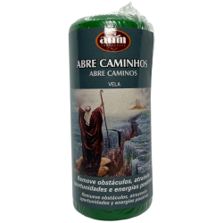 Vela verde Abre Caminos Fragrâncias AUM...