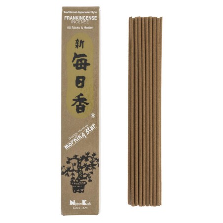 Encens Japonais Étoile du Matin Encens Olibano Church Nippon Kodo (20g) 50 barres + encensoir