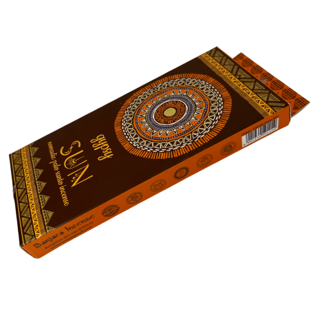 Encens Gitan Sol Palo Santo Banjara Gipsy Sun Nomadic - 6 bâtonnets extra épais