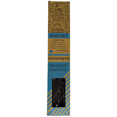 Banjara Palo Santo Nag Champa Harmony Fusion Incense Premium Incense - 8 Handmade Sticks