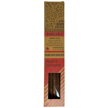 Incienso Banjara Palo Santo Sangre de Drac Harmonia Fusió Incienso Premium - 8 varetes artesanals