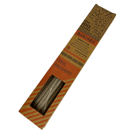 Banjara Palo Santo Encens Copal Harmony Fusion Premium - 8 Bâtonnets d’artisanat