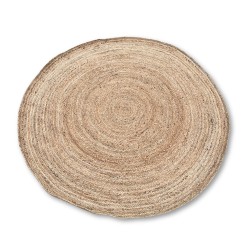 Grand tapis rond en jute doux 150cm - Fabriqué...