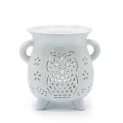 Witte Uil Keramische Oliebrander Ketel -...