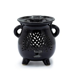 Levensboom Zwarte Keramische Ketel Oliebrander...
