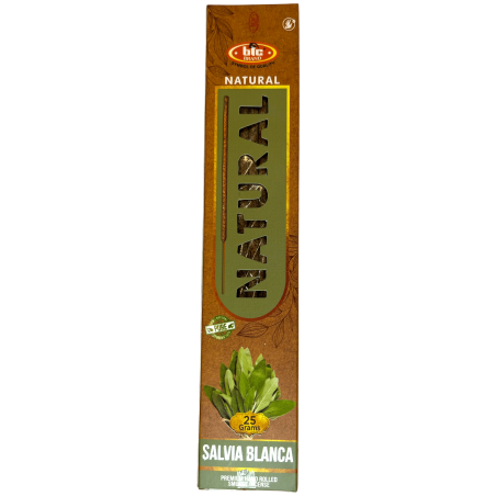 Encens Sauge Blanche Bio BIC Naturel - Boîte de 25 grammes