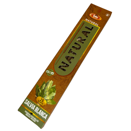 Ekologisk Vit Salvia Rökelse BIC Natural - Låda med 25 gram