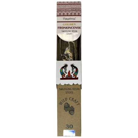 Incenso Golden Vijayshree Wild Craft Incenso Incenso Incenso Bastoncini artigianali di alta qualità - 30 grammi.