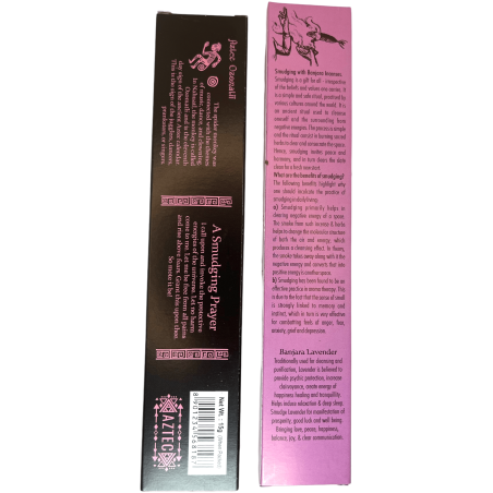 اللافندر العرقي بانجارا أزتيك البخور - 1 حزمة من 15gr.