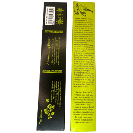 البخور العرقي الباتشولي بانجارا أزتيكا - 1 حزمة من 15gr.