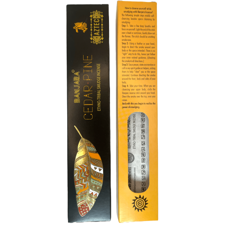 Ethnic Incense Cedar Banjara Aztec - 1 Pack of 15gr.
