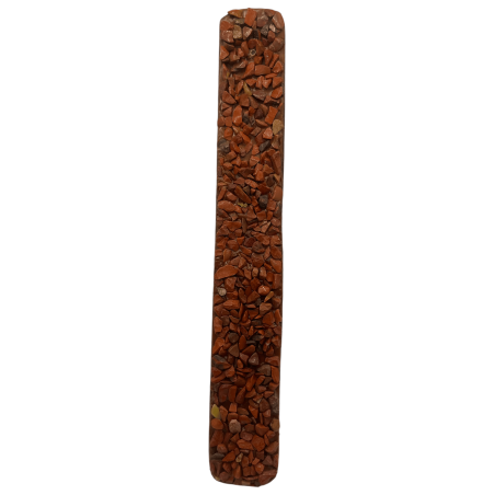 Porta inciens Jaspe Rojo Elemento Fuego Leo, Sagitari i Aries - Suport d'Incienso amb minerals de Jaspe Rojo