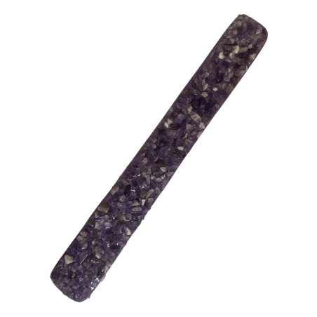 Amethyst Räucherstäbchenhalter Luftelement Waage, Wassermann und Zwillinge - Räucherstäbchenhalter mit Amethystmineralien