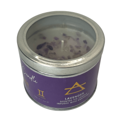 Lavender Candle with Amethyst Elements - 1 Soy...