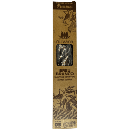 Premium White Breu Räucherstäbchen Nirvana Brasil Breu Branco Spirituelle Erhebung - 5 dicke handgemachte Stäbchen
