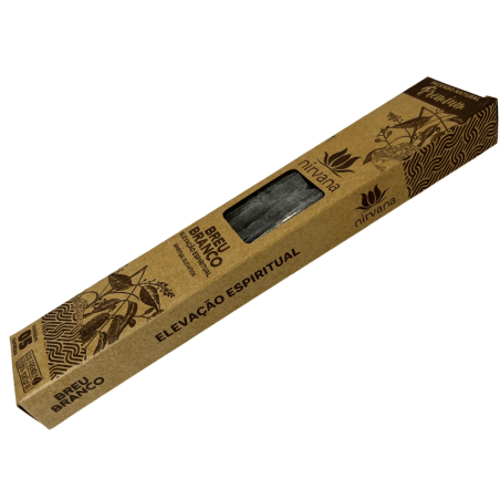 Tămâie Premium White Breu Nirvana Brasil Breu Branco Spiritual Elevation - 5 bețișoare groase lucrate manual