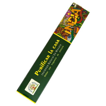 お香家を浄化するナマステインド - ナチュラルマサラ香 - 15grの1パック。