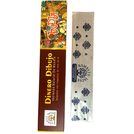 L'Incenso Attira i Soldi Namaste India Tulipani con Rosa Tea - Incenso Masala Naturale - 1 Confezione da 15gr.