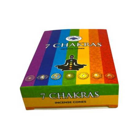 Cones de Incenso 7 Chakras Árvore Verde - Caixa de 10 cones de incenso