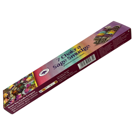 Incense Tied 7 Chakras Tree Green Tree - Premium Masala Sticks - 1 pack of 15gr.