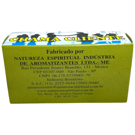 Fumante Espiritual Atrai Clientes Natureza Espiritual Chama Cliente - Fabricado no Brasil - 20 comprimidos