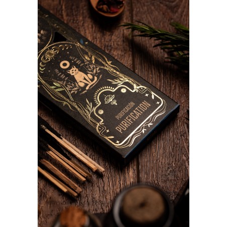 Encens Rituel Purification Sainte Mère Jardins Mystiques - 6 bâtonnets épais d’une durée d’environ 1h