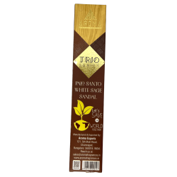 Räucherstäbchen AROMA Trio Palo Santo, Weißer Salbei und Sandelholz - Trio Series 1 Packung 15gr.