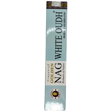 White Oudh Incense GOLDEN NAG White Oudh Vijayshree Fragrance - 1 Pack of 15gr.