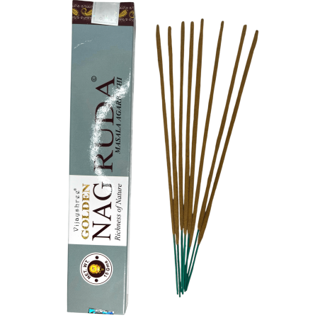 Arruda Vijayshreeフレグランス GOLDEN NAG ルーインセンス - 15grの1パック。