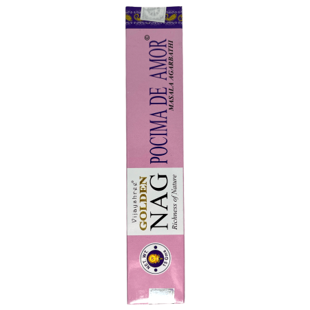 Love Potion Räucherstäbchen GOLDEN NAG Love Potion Vijayshree Duft - 1 Packung à 15gr.
