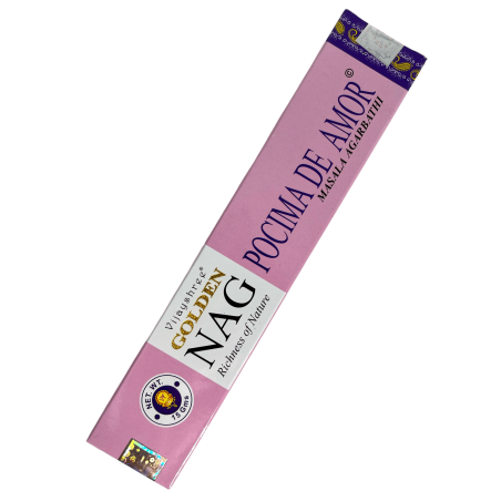 Love Potion Incense GOLDEN NAG Love Potion Vijayshree Perfumy - 1 opakowanie 15gr.