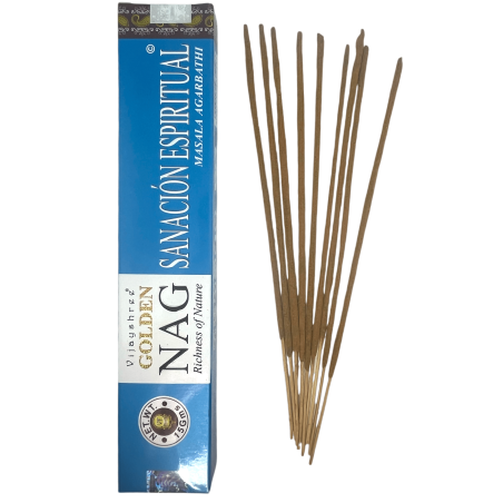 スピリチュアルヒーリングインセンス GOLDEN NAG スピリチュアルヒーリングビジェイシュリーフレグランス-15grの1パック。