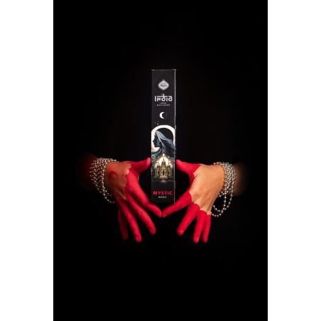 India Black Mystic Holy Mother Magic Räucherstäbchen - 8 dicke Stäbchen