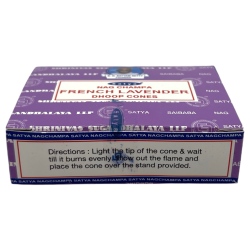 Conuri de lavandă franceză Satya Lavandă franceză - Cutie cu 12 conuri de tămâie