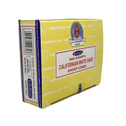 Kalifornisk vit salvia kottar Satya Californian vit salvia - Låda med 12 rökelsekottar