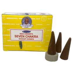 Sete Cones de Chakra Satya Sete Cones de Dhoop...