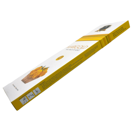 アラウキクマリーゴールドカレンデュラ香 - ラージパック90gr - 55-65スティック - インド製