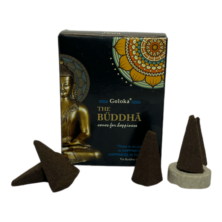 Cones de Buda GOLOKA Os Cones de Buda para a Felicidade - Caixa de 10 cones de incenso