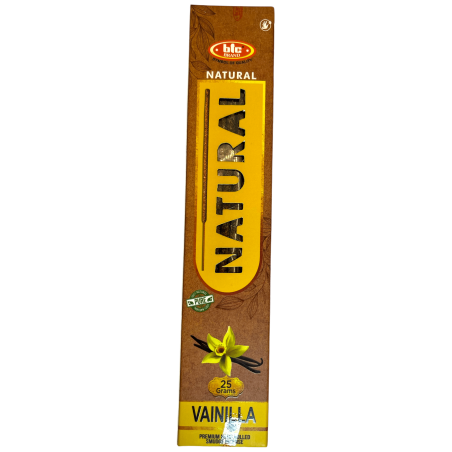Incienso Vainilla Orgánico BIC Natural - Cajita de 25 gramos